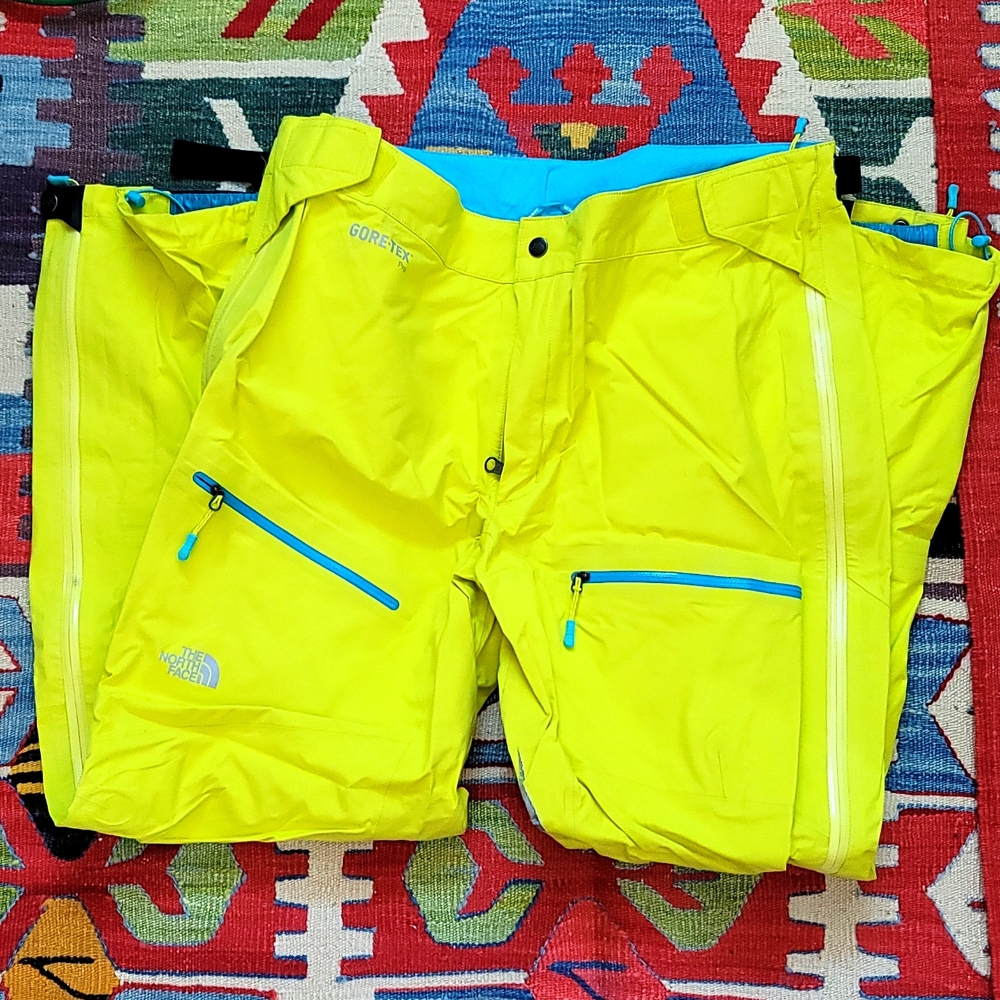 North Face Summit Series Gore-Tex ski pant,size Large, bright yellow